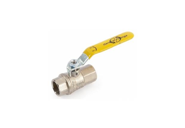 F/F BALL VALVE  W/LEVER FOR GAS NK 1"