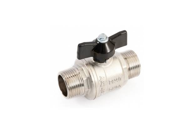 M/M BALL VALVE  W/BUTTERFLY NK 1"