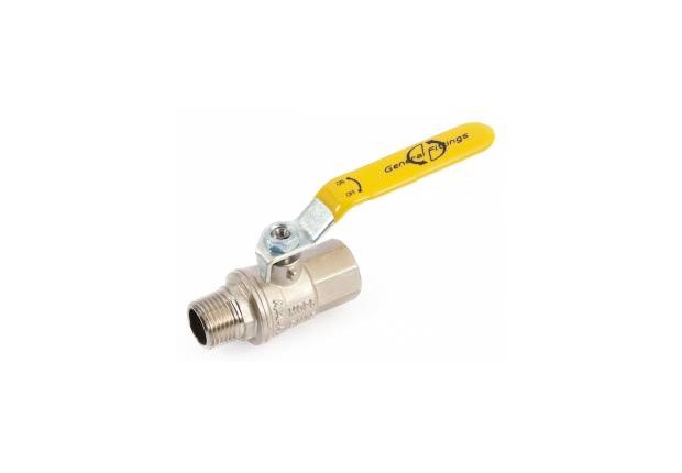 M/F BALL VALVE  W/LEVER FOR GAS NK 1/2"
